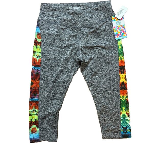 NWT LuLaRoe Jade Legging - Athletic Workout Capri Length Size M - Picture 1 of 6